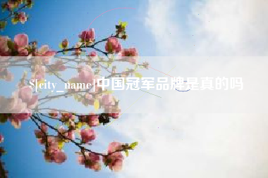 济源中国冠军品牌是真的吗