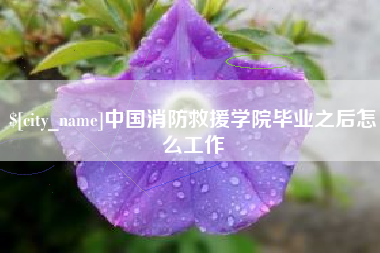 济源中国消防救援学院毕业之后怎么工作