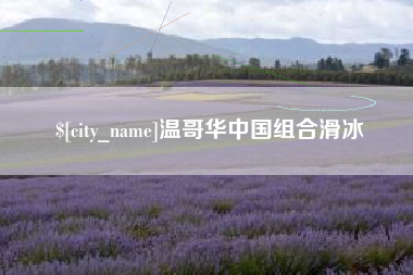济源温哥华中国组合滑冰