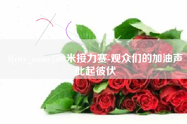 济源500米接力赛-观众们的加油声此起彼伏
