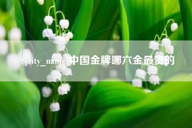 济源中国金牌哪六金最贵的