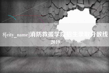 济源消防救援学院招生录取分数线2019