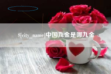 济源中国九金是哪九金