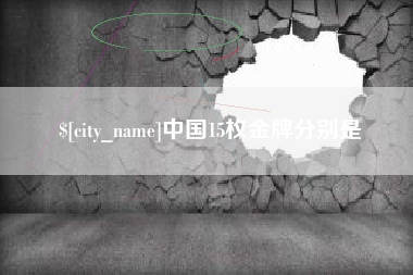济源中国15枚金牌分别是