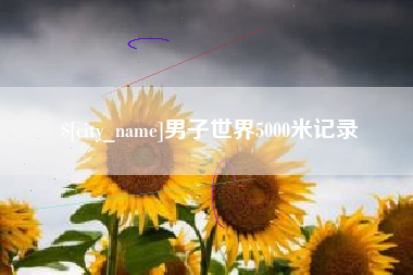 济源男子世界5000米记录