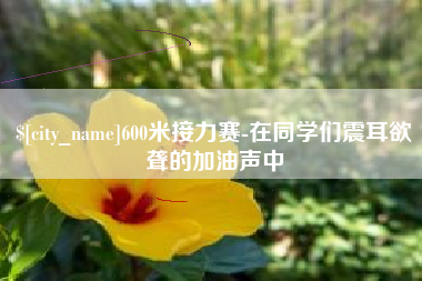 济源600米接力赛-在同学们震耳欲聋的加油声中