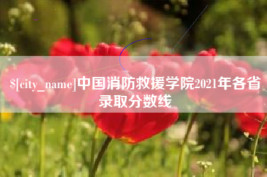 济源中国消防救援学院2021年各省录取分数线