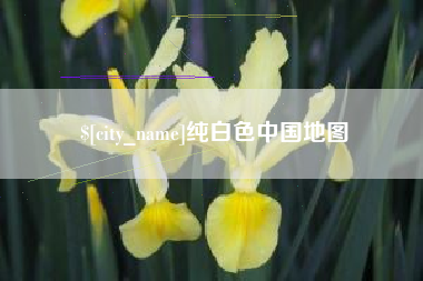 济源纯白色中国地图