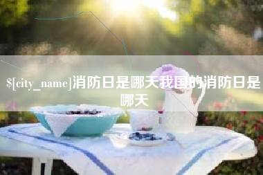 济源消防日是哪天我国的消防日是哪天