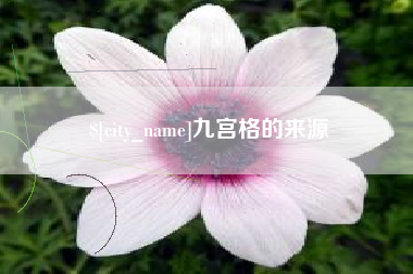 济源九宫格的来源