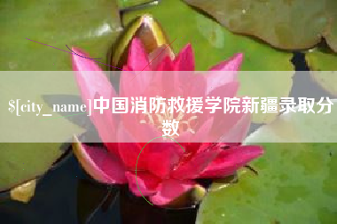 济源中国消防救援学院新疆录取分数