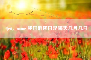 济源我国消防日是哪天几月几日