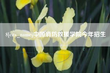 济源中国消防救援学院今年招生