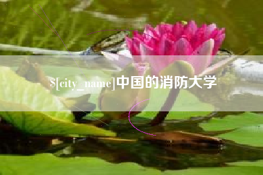济源中国的消防大学