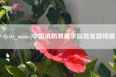 济源中国消防救援学院地址路线图
