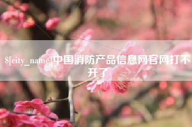 济源中国消防产品信息网官网打不开了