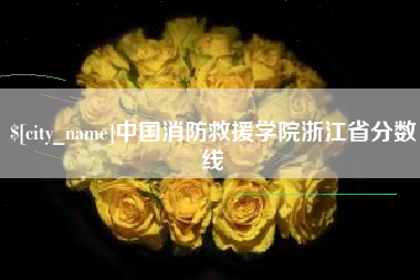 济源中国消防救援学院浙江省分数线