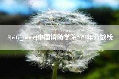 济源中国消防学院2024年分数线