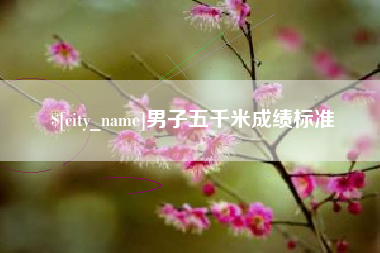 济源男子五千米成绩标准