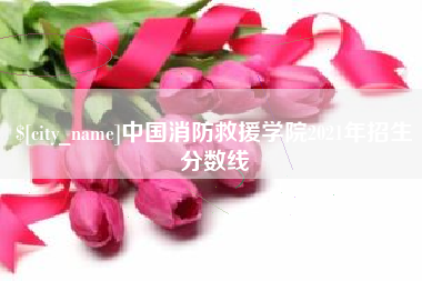 济源中国消防救援学院2021年招生分数线