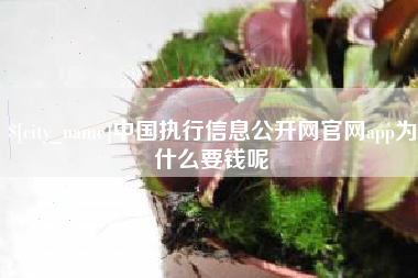 济源中国执行信息公开网官网app为什么要钱呢