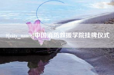 济源中国消防救援学院挂牌仪式