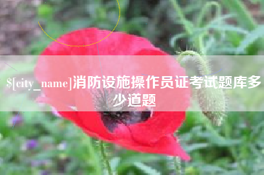 济源消防设施操作员证考试题库多少道题